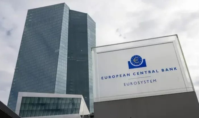 Imagem colorida do Banco Central Europeu