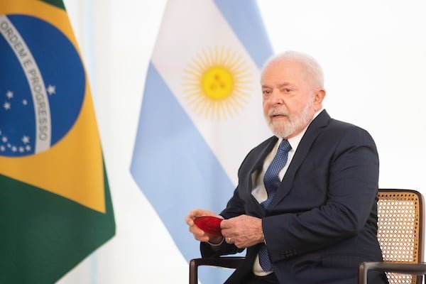 Brasília(DF) 26/06/2023O presidente Luiz Inácio Lula da Silva (PT) recebe, nesta segunda-feira (26/6), o presidente da Argentina, Alberto Fernández, no Palácio do Planalto.Local:  Palácio do