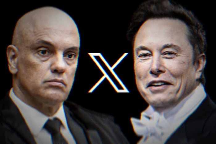 Alexandre de Moraes e Elon Musk, montagem -- Metrópoles