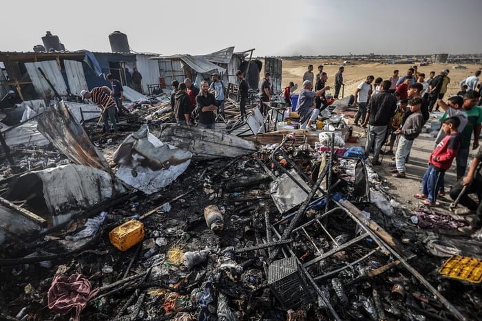 Ataque de Israel a acampamento de refugiados em Rafah