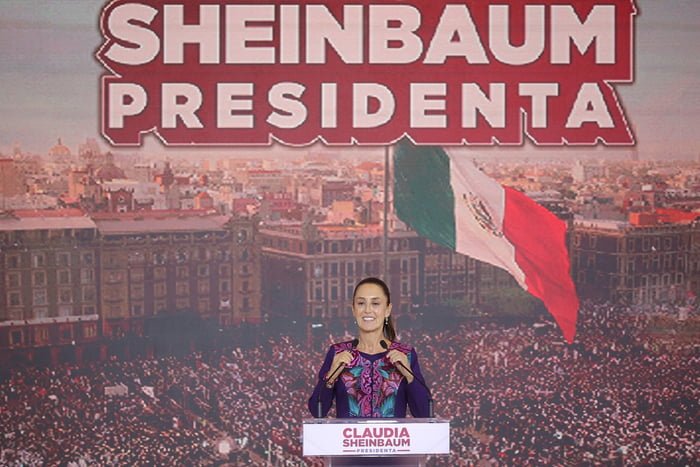 Claudia Sheinbaum é a primeira mulher presidente no México