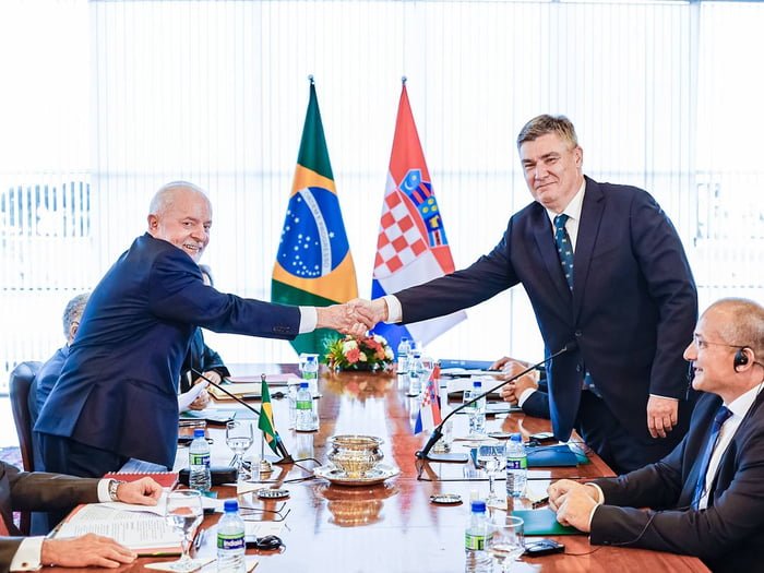 Lula e Zoran Milanović, presidente da Croácia