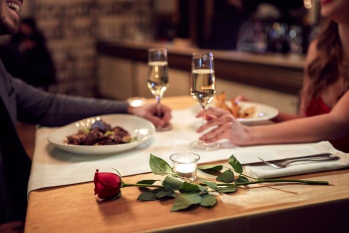 Jantar romântico do dia dos namorados