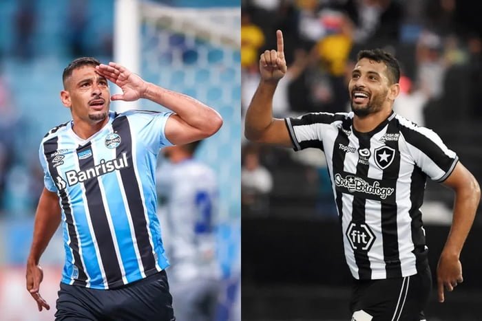 Diego Souza pelo Grêmio e Botafogo - Metrópoles