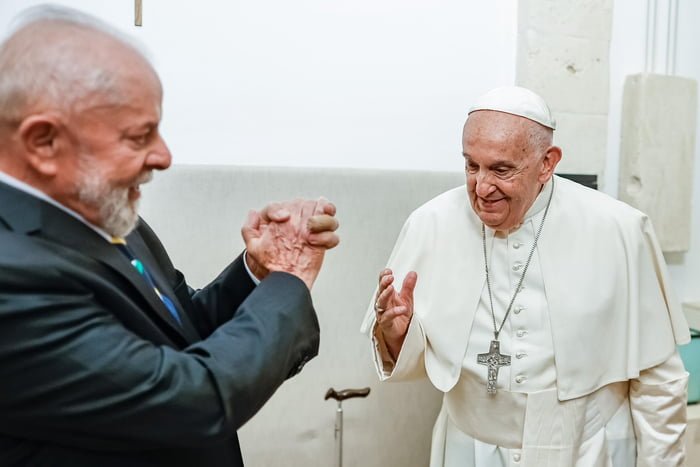 Presidente Lula e o papa Francisco