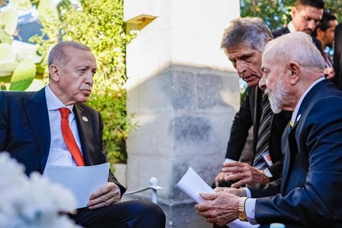 Erdogan e o presidente Lula